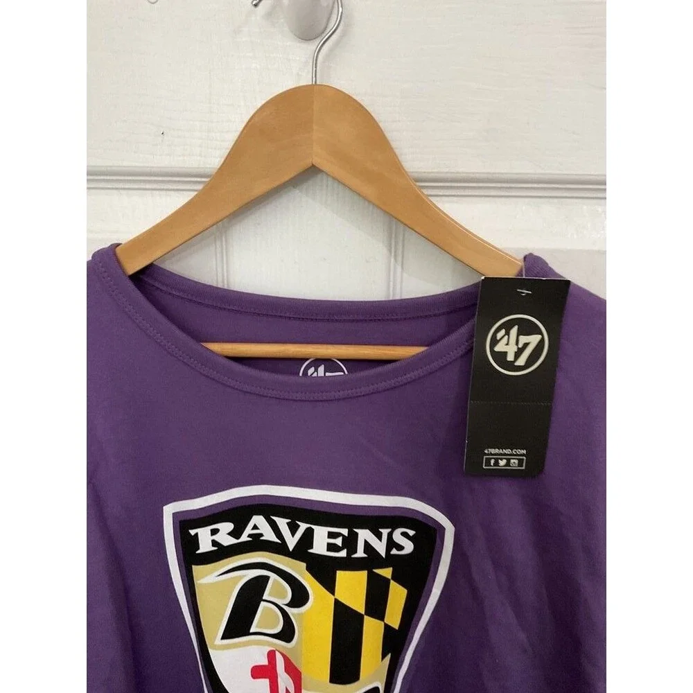 47 Brand Ravens Logo Purple T-Shirt 2XLT